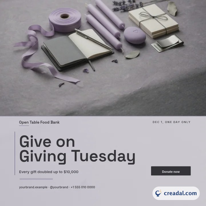 Giving Tuesday : publication Instagram