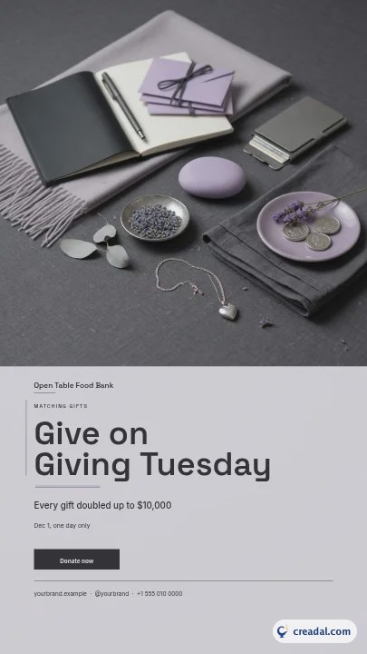 Giving Tuesday: Story do Instagram