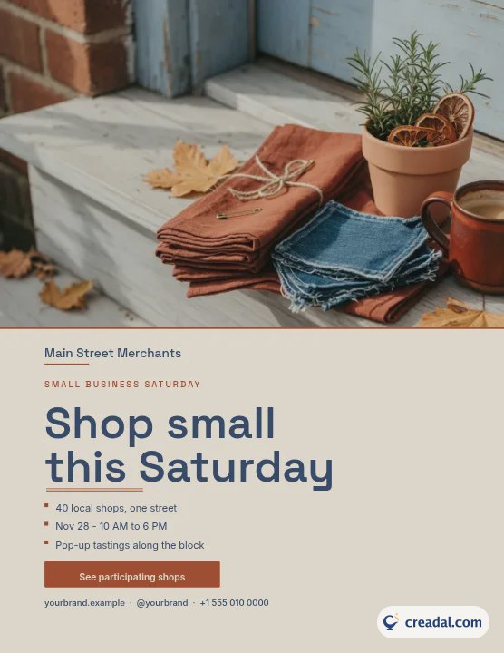 Small Business Saturday: US Letter Flyer