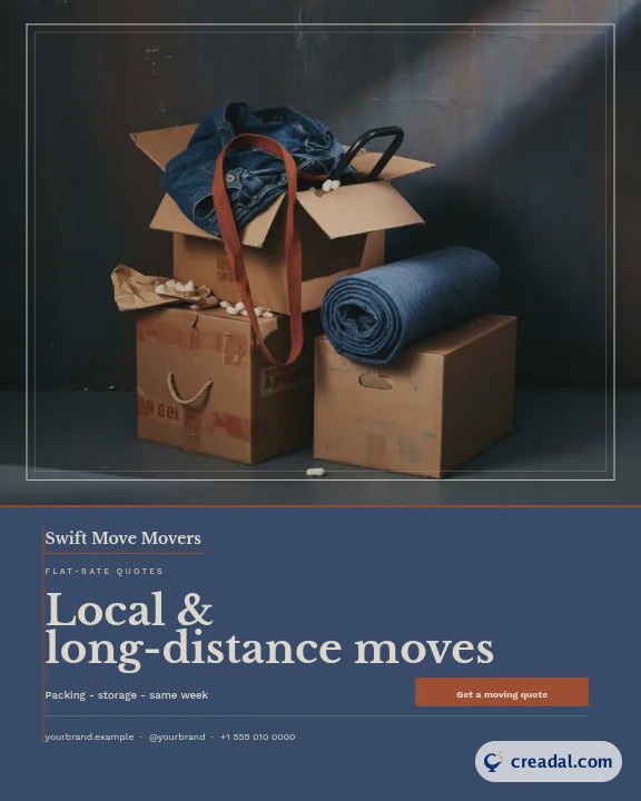 Moving Company: Instagram Portrait Post