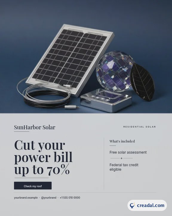 Installateur solaire : post Instagram portrait