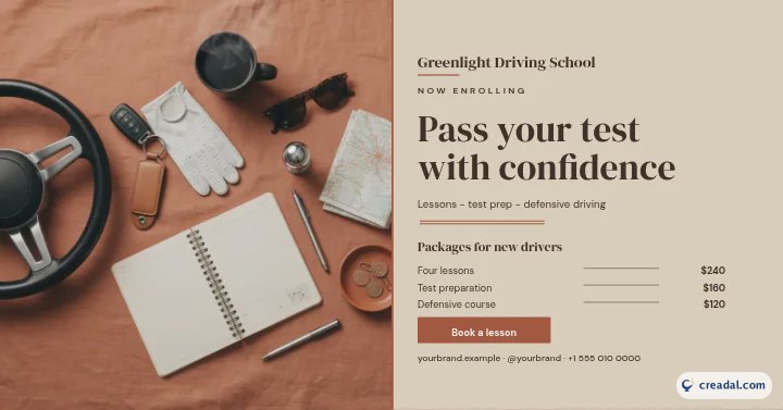 Driving School: Facebook Post