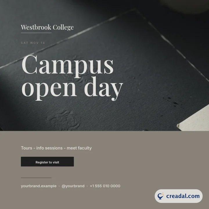 College Open Day: LinkedIn Post