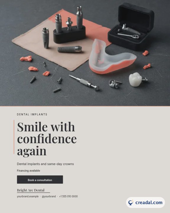 Dental Implants: Instagram Portrait Post