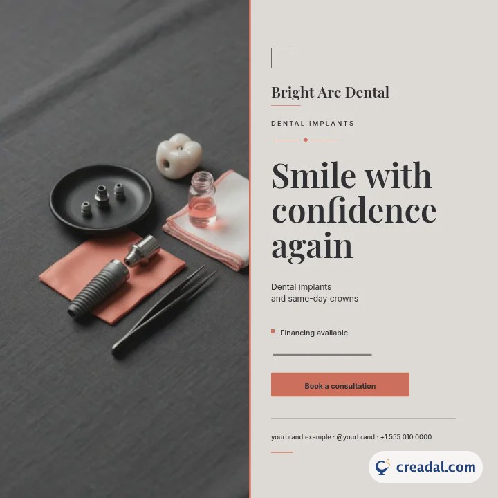 Dental Implants: Instagram Post
