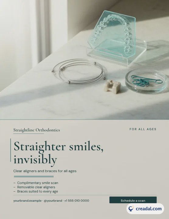 Orthodontics & Clear Aligners: US Letter Flyer