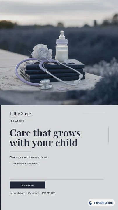 Clinique pédiatrique : Story Instagram