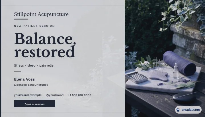 Clinique d'acupuncture : Carte de visite