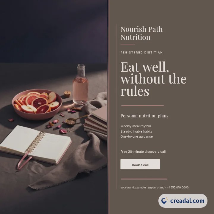 Nutricionista registrada: post do Instagram