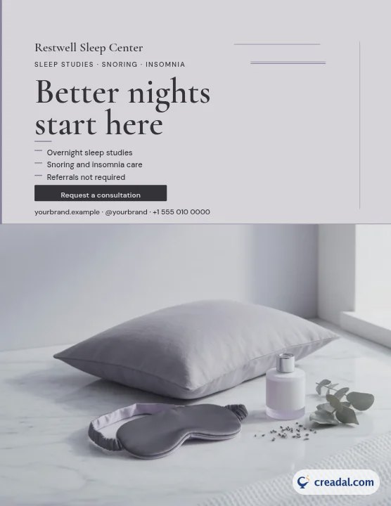 Sleep Clinic: US Letter Flyer