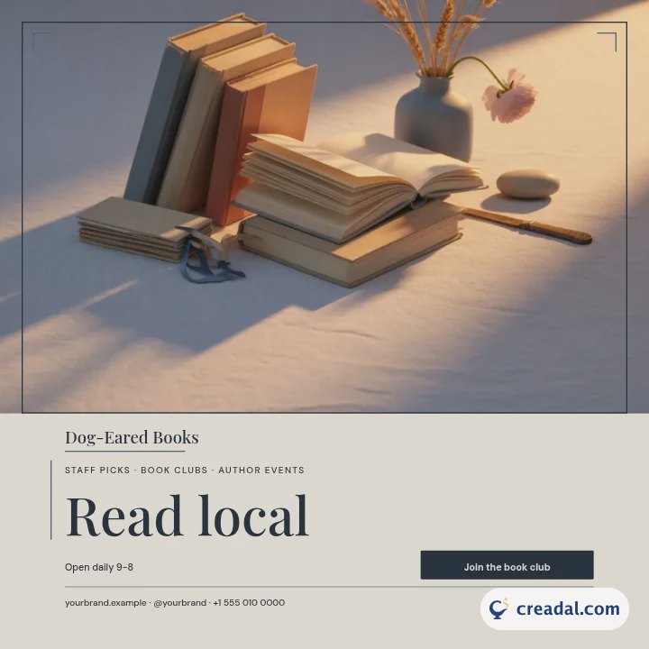 Librairie indépendante : publication Instagram