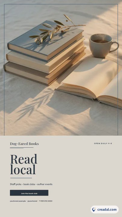 Librairie indépendante : Story Instagram