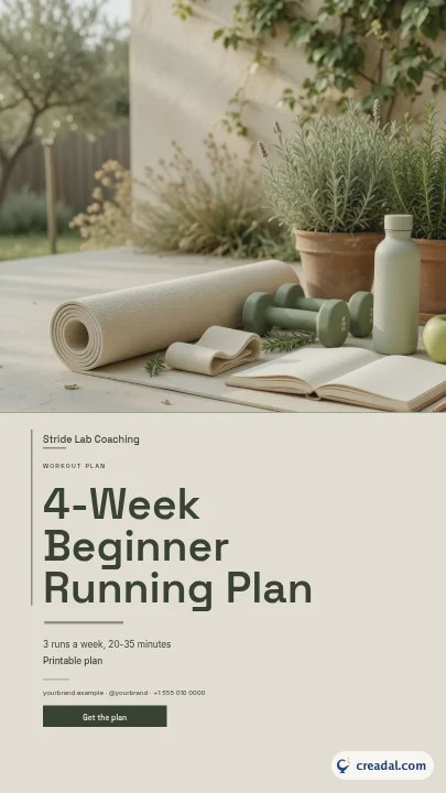 Workout Plan Pins: Instagram Story
