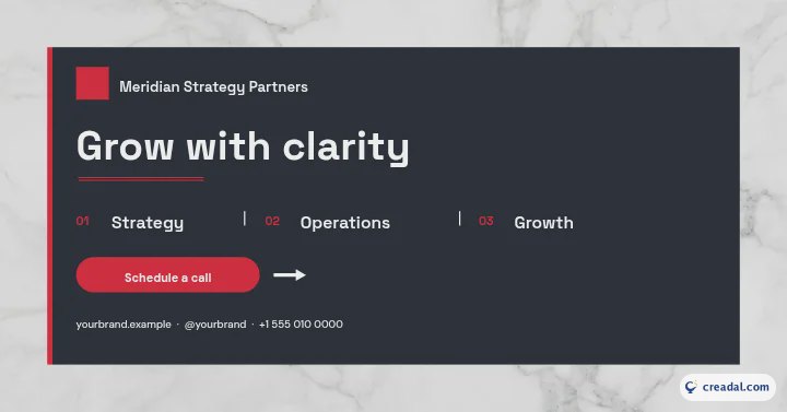 Consulting: Facebook / Web Banner