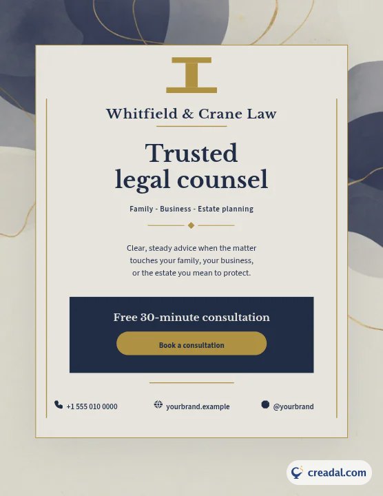 Law Firm: Letter Flyer