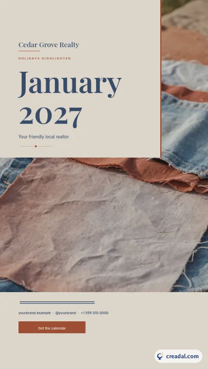 2027 İş Takvimi: Instagram Hikayesi