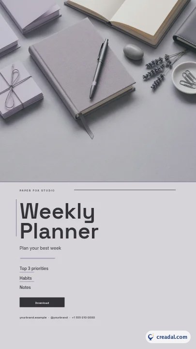 Weekly Planner Set: Instagram Story