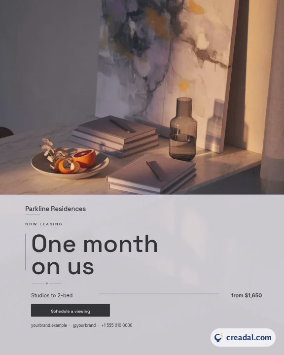 Apartment For Rent: Instagram Portrait Post