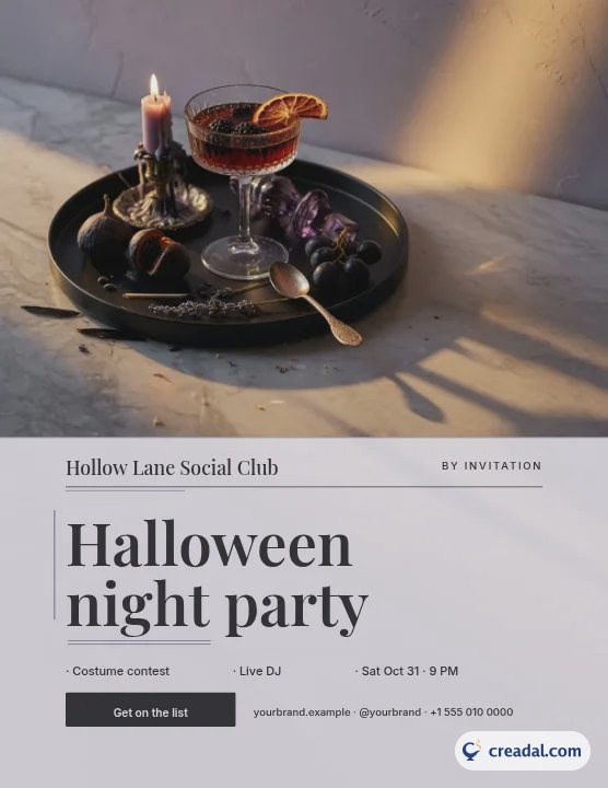 Soirée d'Halloween : Flyer US Letter