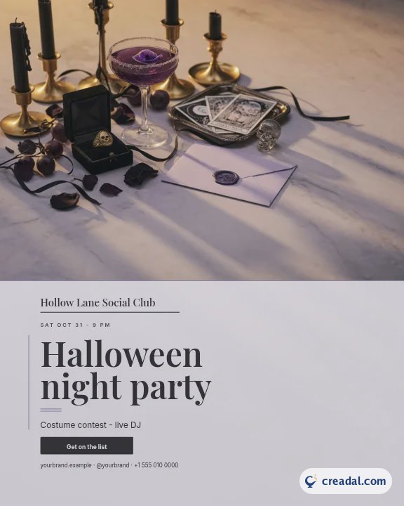 Halloween-Party: Instagram-Hochformat