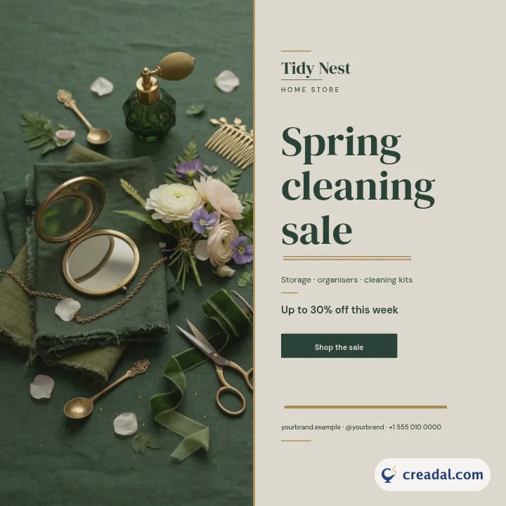 Spring Cleaning Sale: Instagram Post