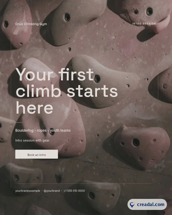 Climbing Gym: Instagram Portrait Post