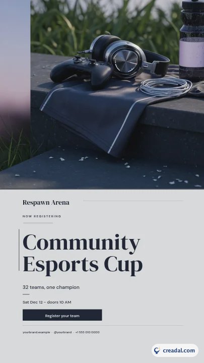 Tournoi d'esport : Story Instagram