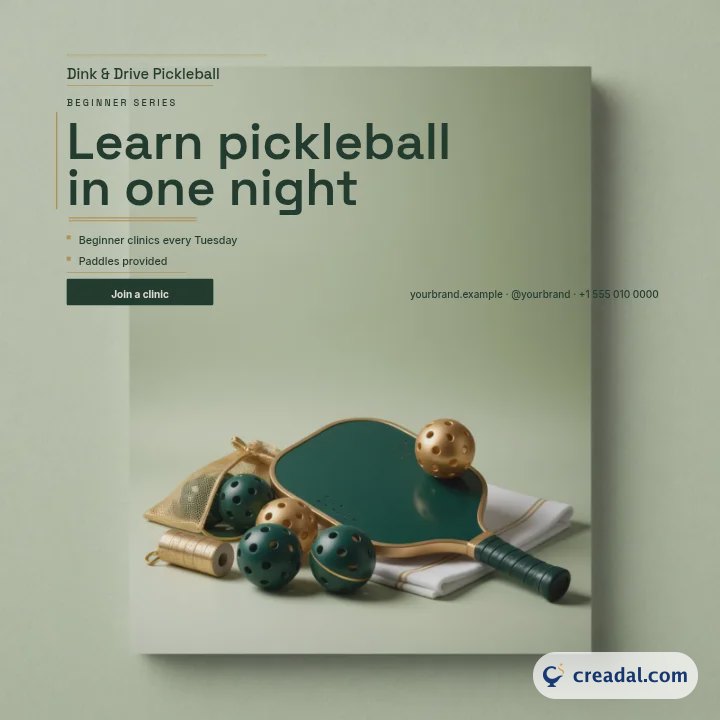 Pickleball Club: Instagram Post