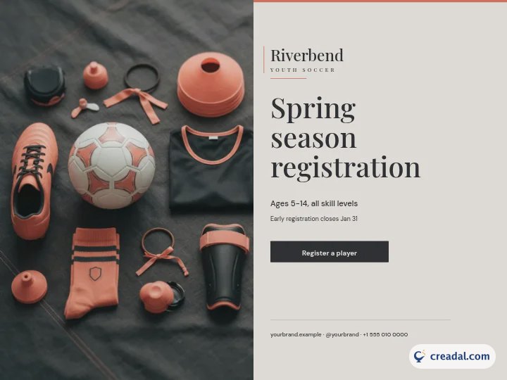 Jugendfußballliga: Gartenschild