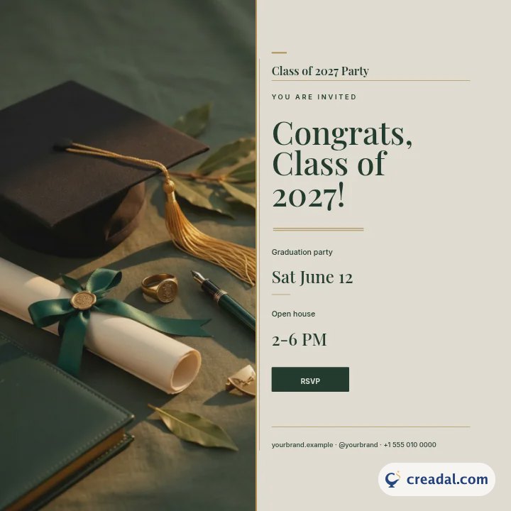 Graduation Celebration: Instagram Post