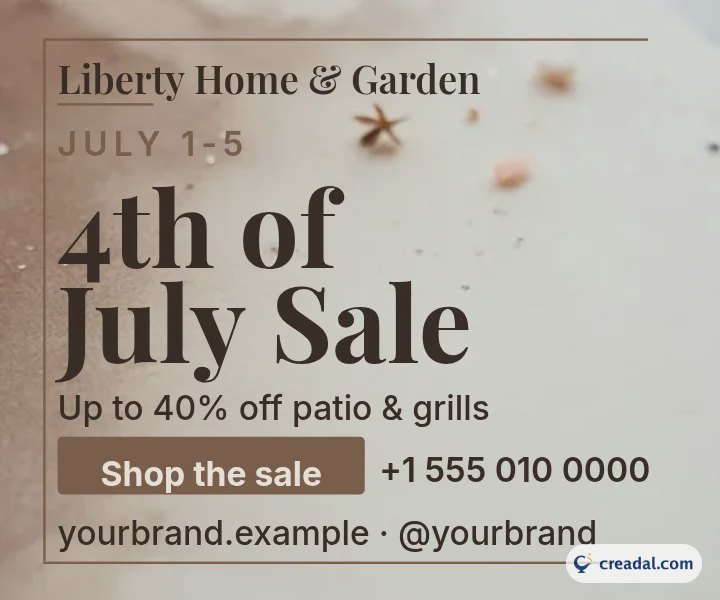 Fourth of July Sale: Display Ad 300x250