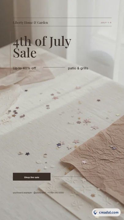 Fourth of July Sale: Instagram Story
