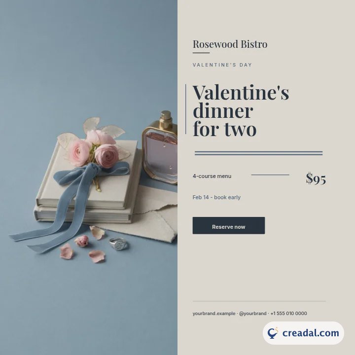 Spécial Saint-Valentin : Publication Instagram