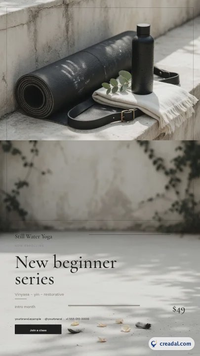Yoga Studio: Instagram Story