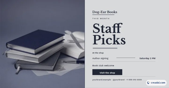 Independent Bookstore: Facebook Post