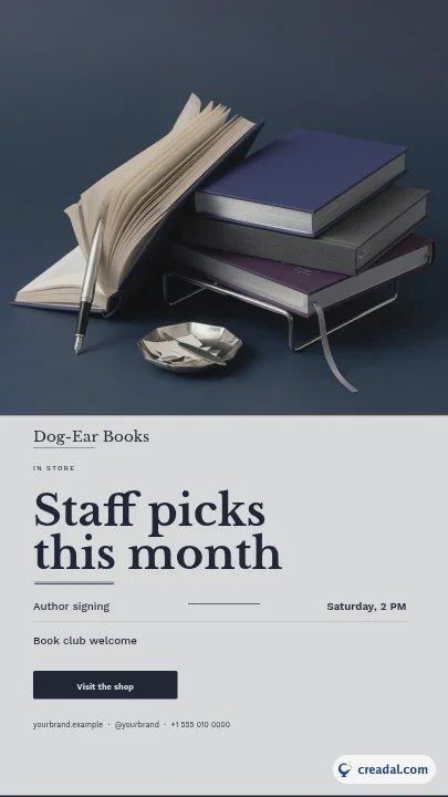 Librairie indépendante : Story Instagram