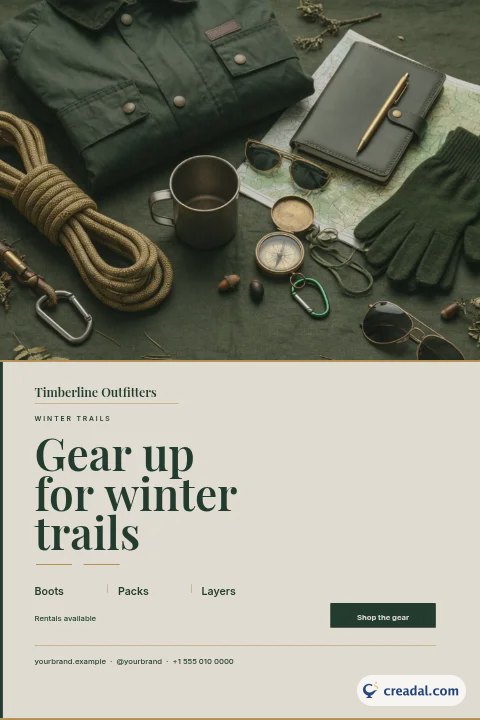 Équipementier outdoor : épingle Pinterest