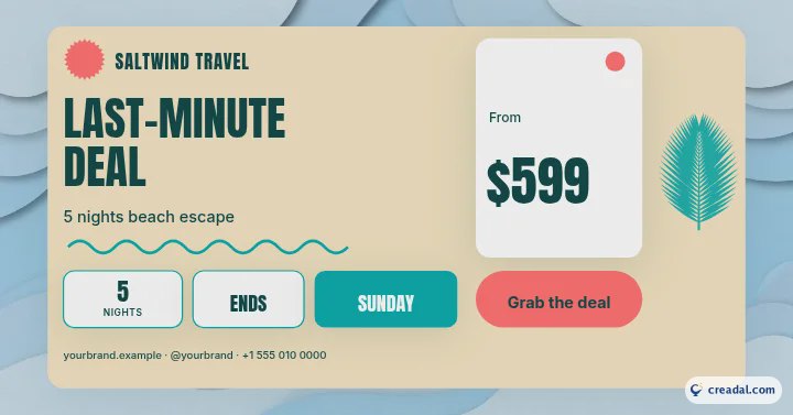 Last-Minute Deal: Facebook / Web Banner