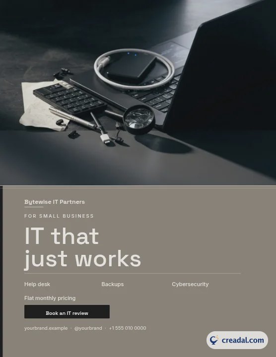 IT Support for Small Business: US Letter Flyer