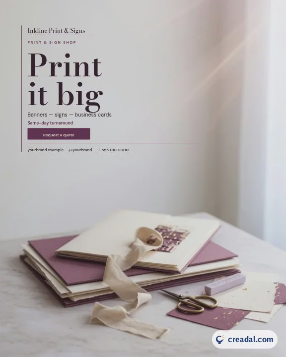 Print & Sign Shop: Instagram Portrait Post