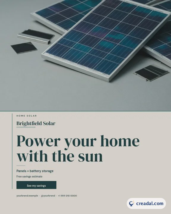 Solar für zu Hause: Instagram-Hochformat
