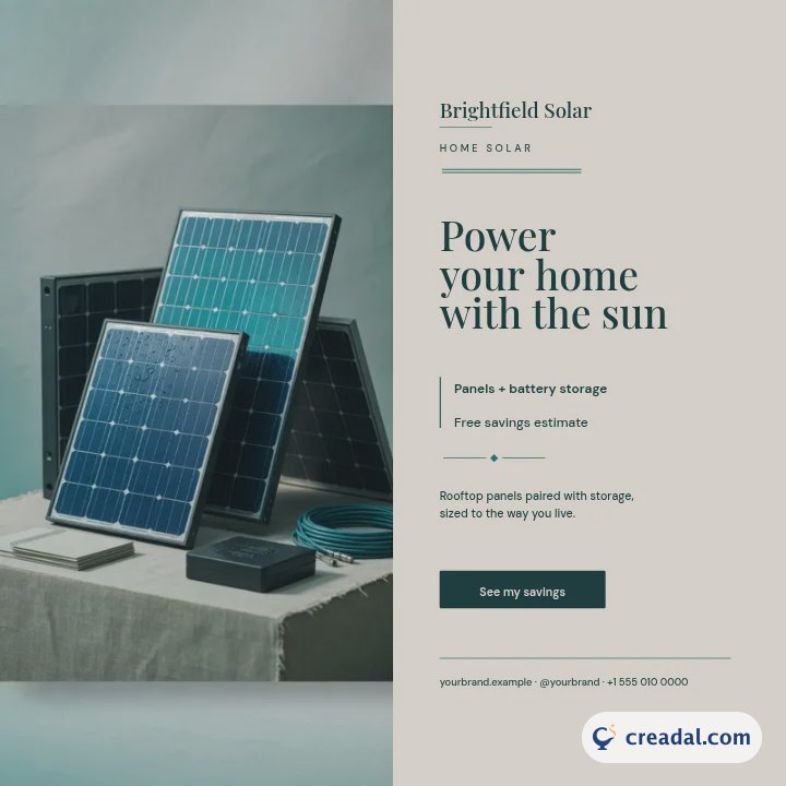 Home Solar: Instagram Post