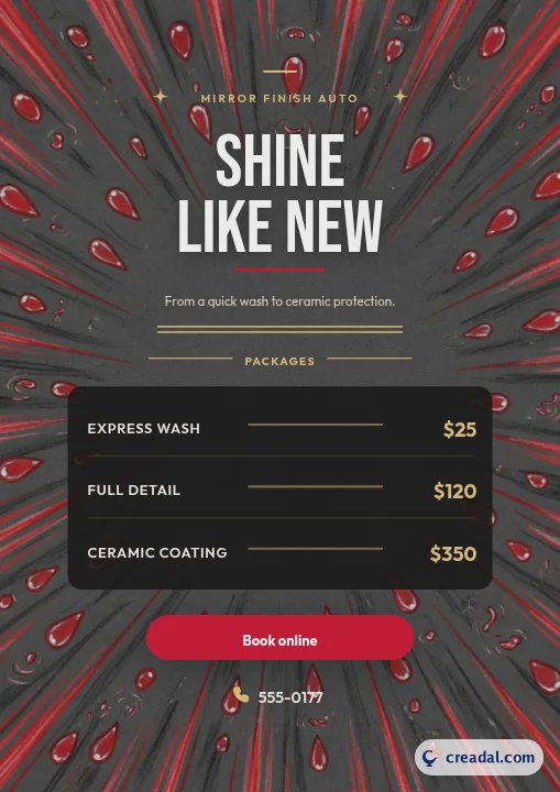Car Detailing Flyer