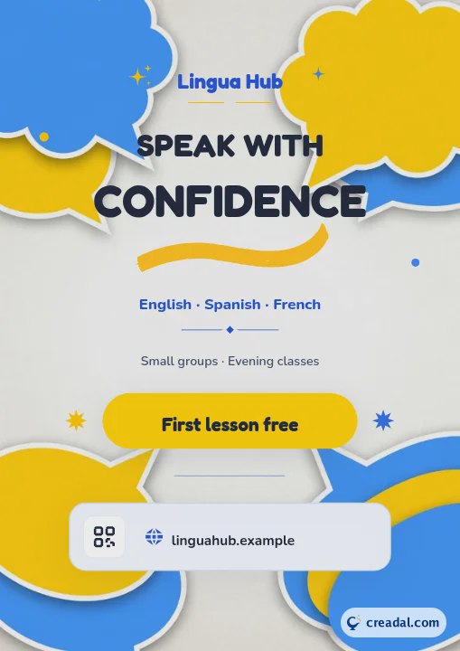 Speak with Confidence Flyer