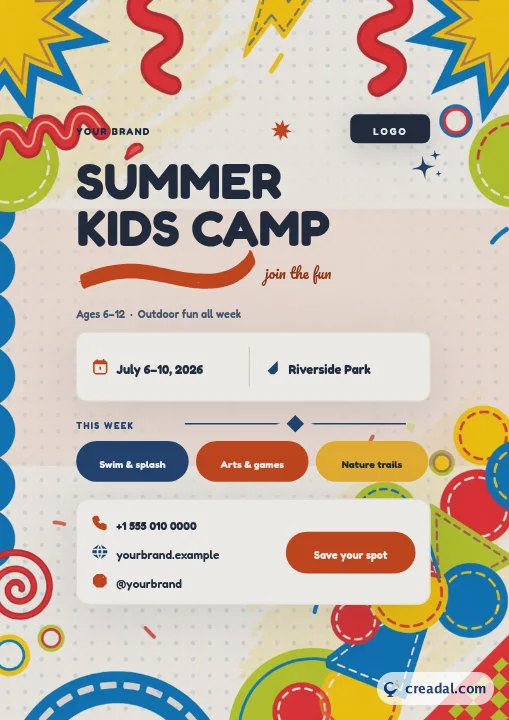 Summer Kids Camp Poster