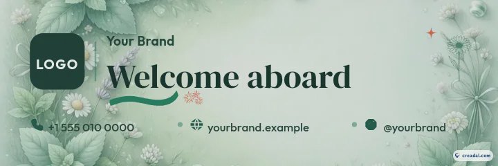 Cabeçalho de e-mail de boas-vindas