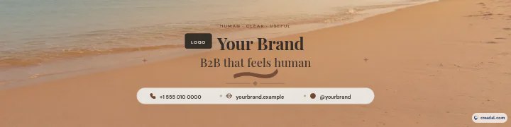मानवीय B2B लिंक्डइन बैनर