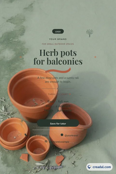 Herb Pots for Balconies
