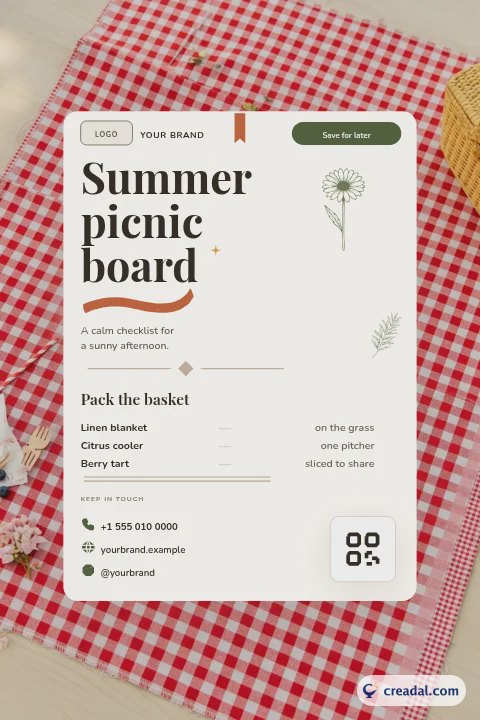 夏のピクニックボード