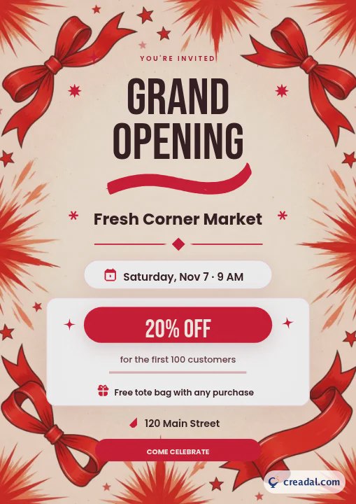 Grand Opening Flyer